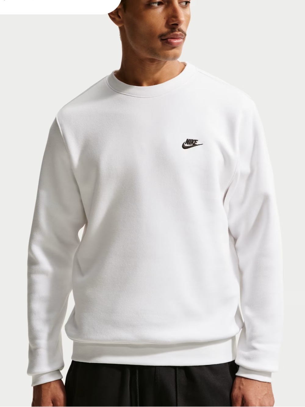 Nike Men’s White Crewneck Sweatshirt